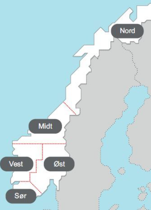Strømregioner i Norge